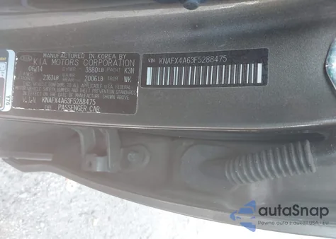 2015 Kia Forte Lx from USA, damaged, VIN KNAFX4A63F5288475
